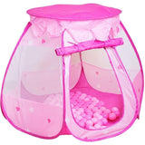 Legetelt med 100 bolde pink