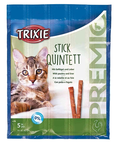 Trixie premio stick kvintet fjerkrælever