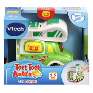 Vtech tude tude biler cas camper - legetøjsbil - legefigur - pædagogisk babylegetøj - sange melodier - gave - legetøj 1 til 5 år