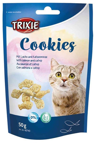 Trixie cookies med laks og katteurt
