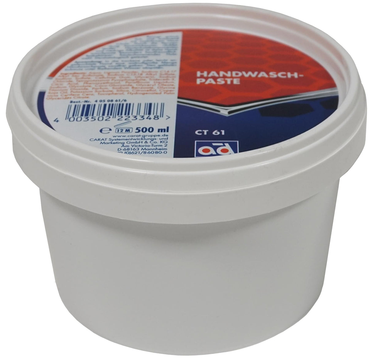 Ad håndrens ct61 håndvaskepasta ds. 500 ml ct61