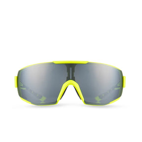 Bold anti condens fietsbril yellow neon smoke lens