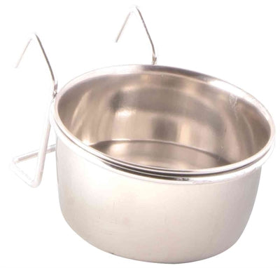 Trixie madskål med holder til ophæng af rustfrit stål