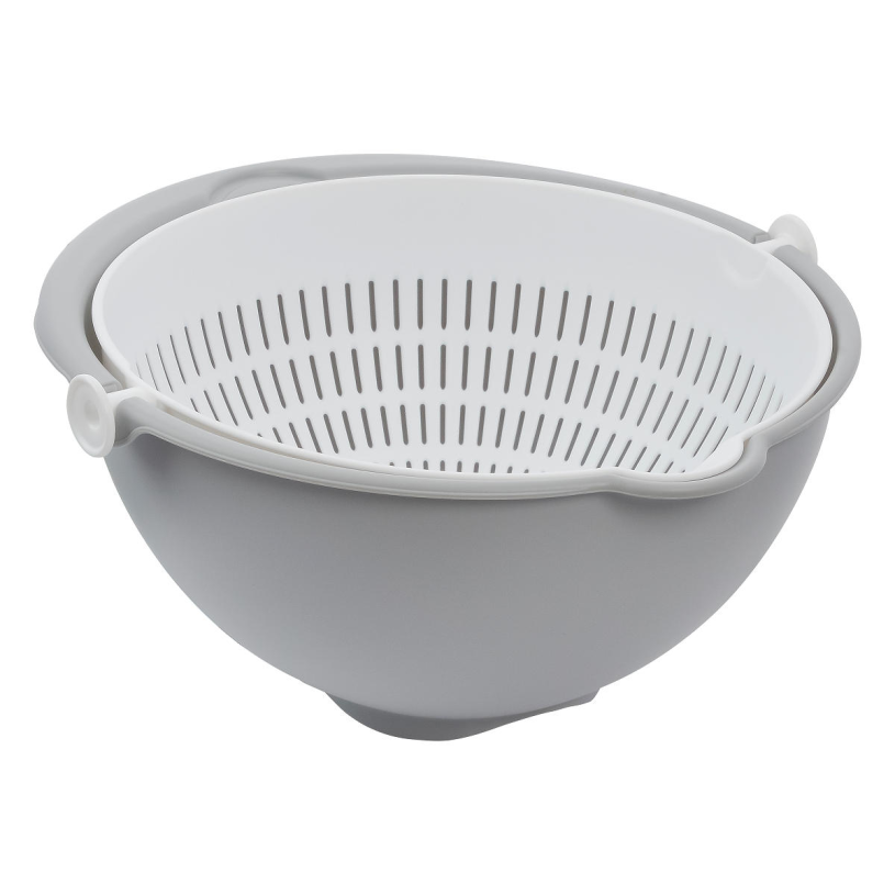 Keeeper stella mengkom en vergiet 2in1 l 25cm -nordic grey