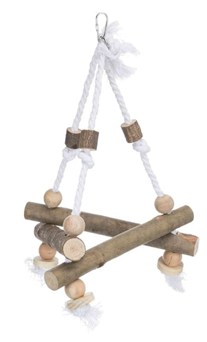 Trixie swing på et bark træ reb