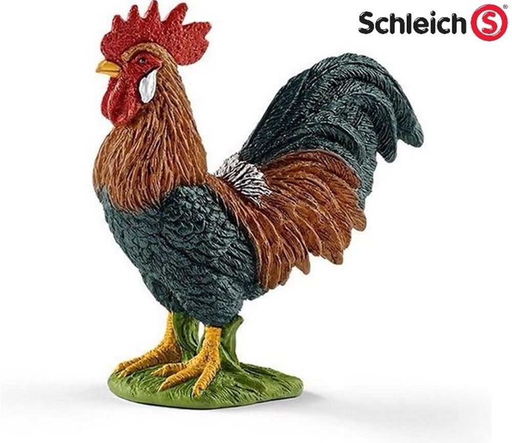 Schleich gård verden hane. 5,5x6 cm. 3+