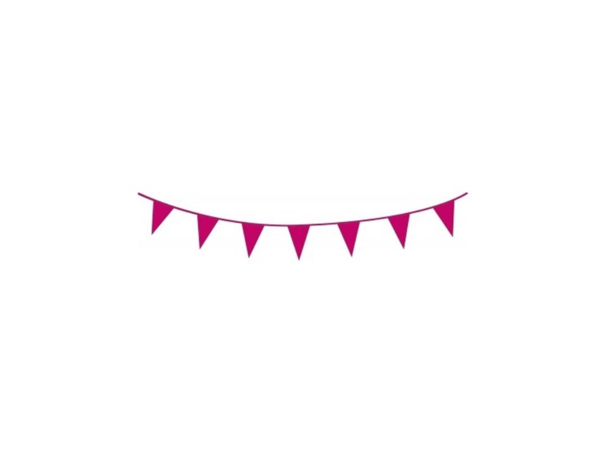 Haza flagline 10m plastik lys pink