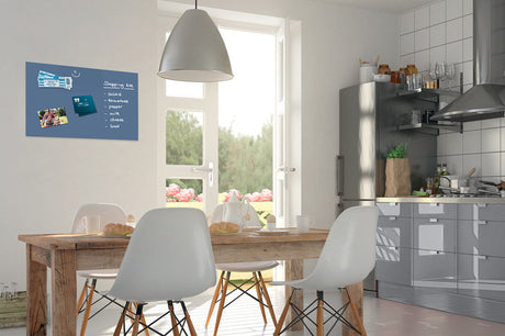 Sigel glasmagnettavle - be!board - 60x40cm - pudderblå - si-b1207