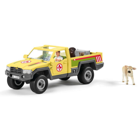 Schleich farm world play figur sæt dyrlæge besøg på farmen