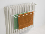 Metaltex tomado - tørrestativ iseo - 2 meter tørrelængde - 58x17cm - hvid - radiator - balkon - camping - foldbar - breddejusterbar