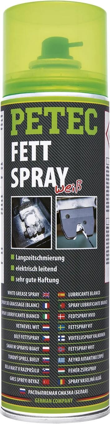 Petec fettspray fedtspray hvid 500 ml