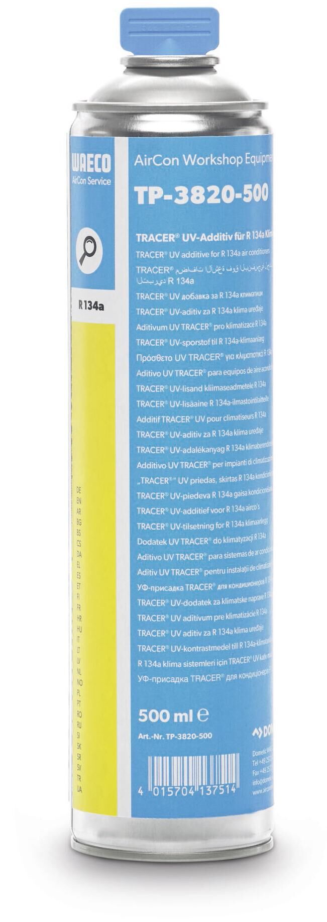 Waeco lækagedetektion additiv tracer uv lækagedetektor 500ml tracer r 134a