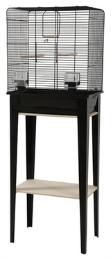 Zolux Bird Cage chic loft med møbler sort