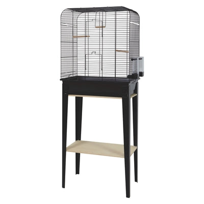 Zolux Bird Cage chic loft med møbler sort