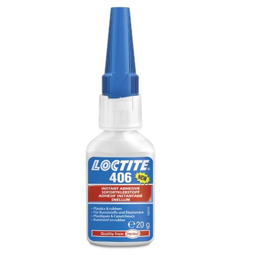 Loctite lynklæber 406 ku gummi 20gr