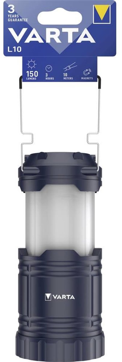 Varta 15673101111 lanterne l10 3aa ohne batt. campinglanterne 150 lm 272 g sort