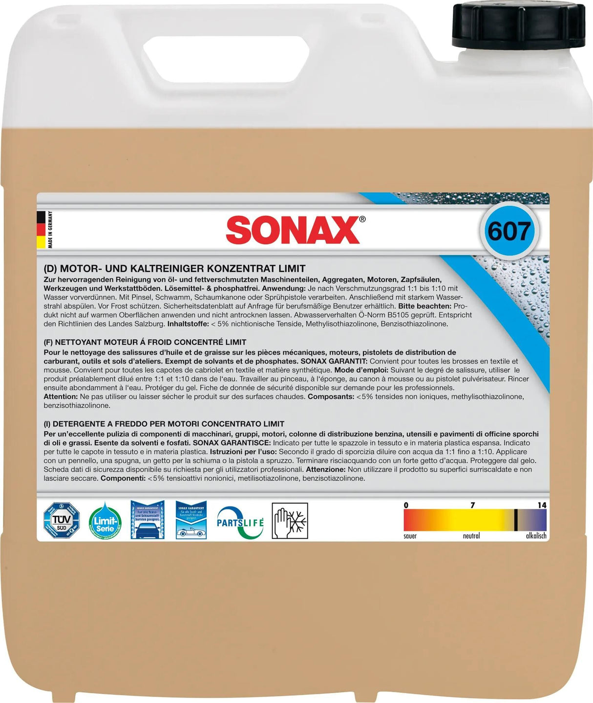 Sonax kalverenser limit koldrenser 10 ltr.