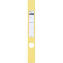 Rygetiketter holdbare 60 x 390 mm gule 10 stk