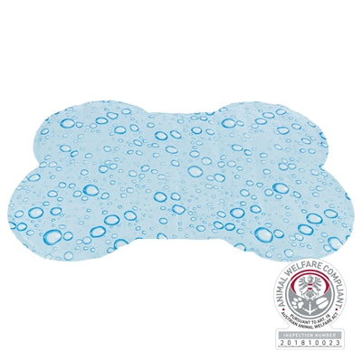 Trixie cool Mat Bone Light Blue
