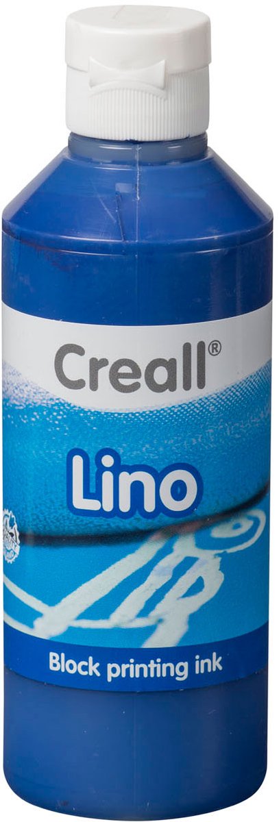 Creall lino blok print maling mørkeblå, 250ml