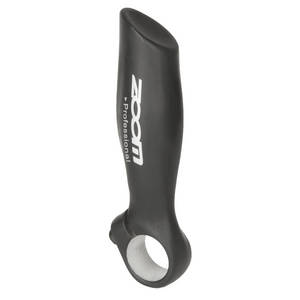 Zoom Handle Bar -End - Anatomisk form - 1 sæt (2 bar ender) - 22,2 mm i diameter - aluminium - 138 g par - sort