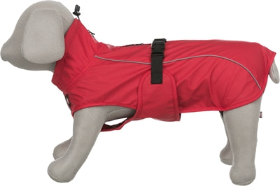 Trixie regnfrakke hund vimy rød