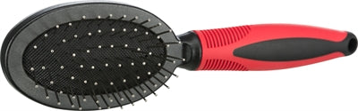Trixie Brush Double -Sided Cover Hair Underwol Plastic Black Red