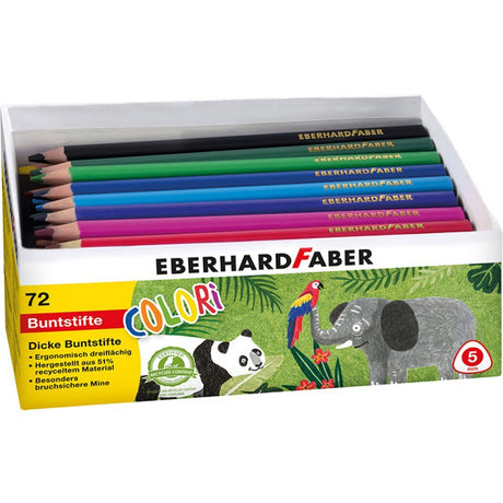 Eberhard faber ef-511471 jumbo ergonomiske farveblyanter 72 stk.