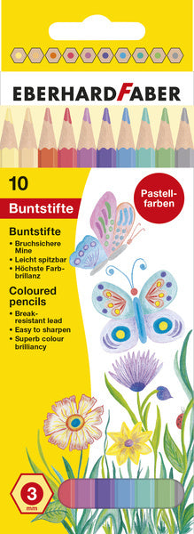 Eberhard faber ef-514810 farveblyanter pastelfarve 10 stk