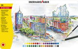 Eberhard faber akvarelblyant - kunstnerfarve - 36 dele - metaletui - ef-516036
