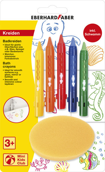 Eberhard faber ef-524105 badeblyanter med svamp 5 stk