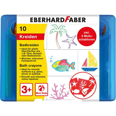 Eberhard faber ef-524110 badekridt 10 stk opbevaringsboks inkl. 5 patroner
