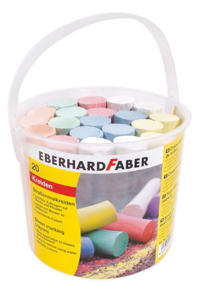 Eberhard faber fortovskridt - 20 stk - i spand - assorteret - ef-526512