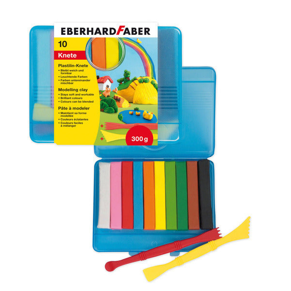 Eberhard faber ef-572010 modellervoks 10 farver i opbevaringsæske