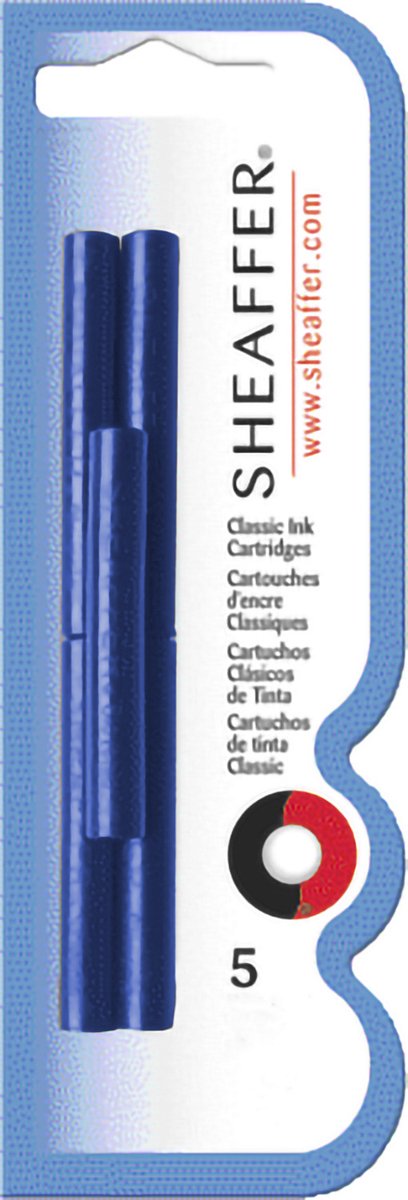 Sheaffer blækpatron - skrip - klassisk blå - sf-96320