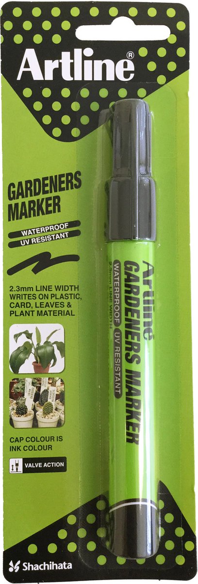 Artline gardeners permanent markør - 1 stk - 2,3 mm stregbredde - sort