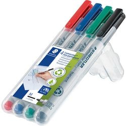 Staedtler lumocolor m non-permanent pen - box 4 kleuren