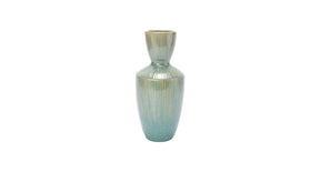Vase puerto carrillo d13 h29cm turquoise