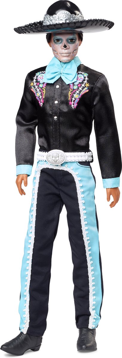 Barbie ken día de muertos dukke flerfarvet