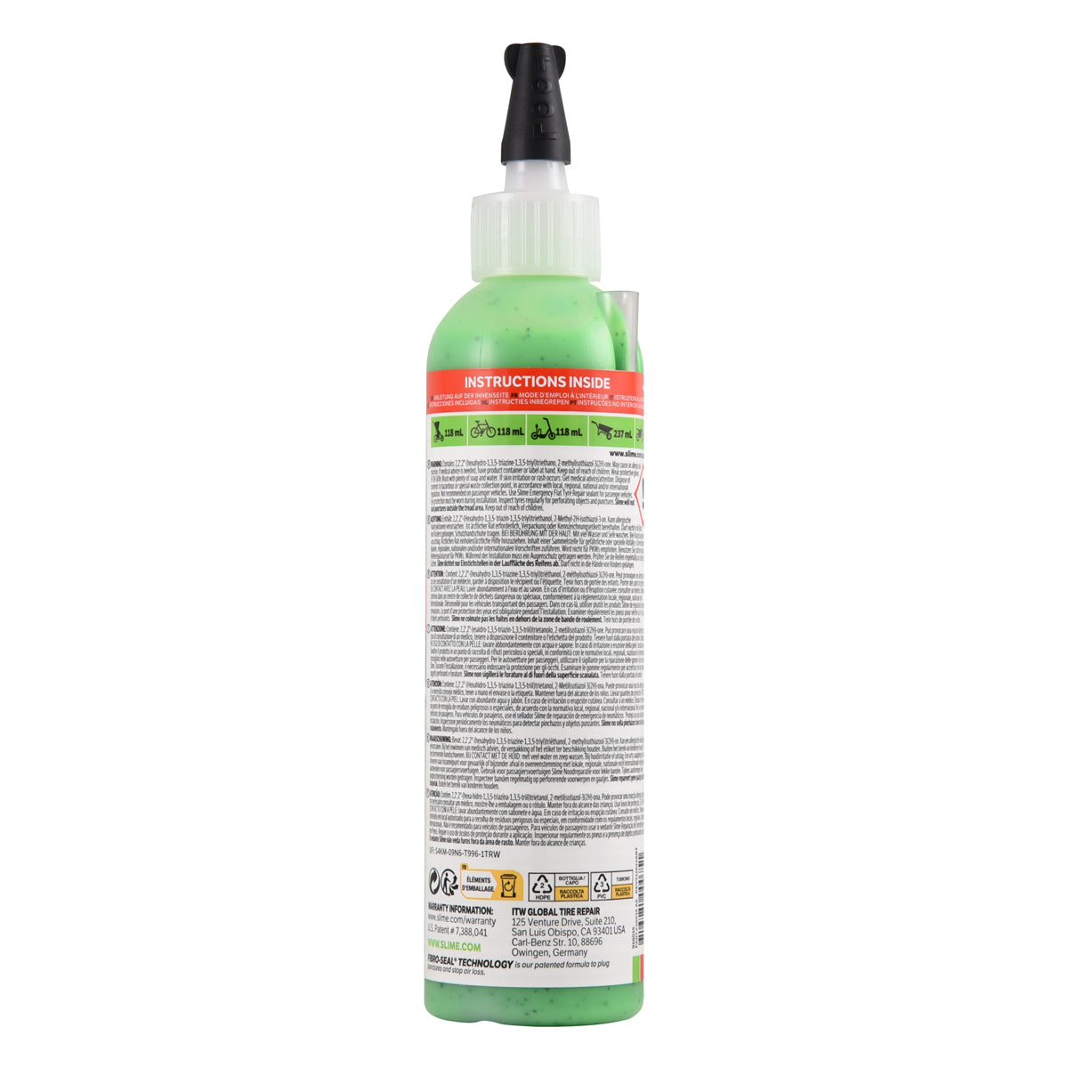 Slime slange anti-punktur middel 237 ml