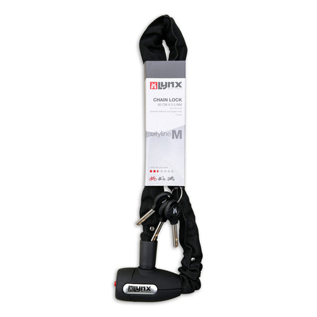 Lynx Chain Lock 5,5 x 85 cm sort bylinje m