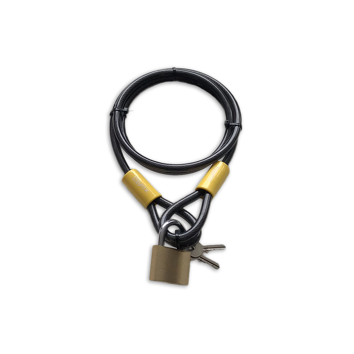 Lynx 1,5 m kabellås - cykelsikkerhed - messinglås - 10 mm