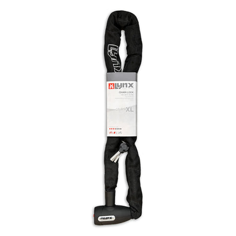 Lynx Chain Lock 10 x 120 cm sort bylinje XL