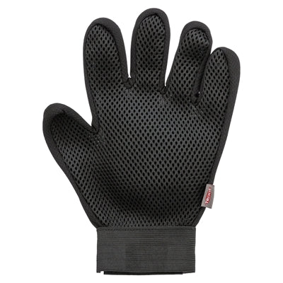 Trixie pelsplejehandske mesh materiale TPR pink sort
