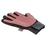 Trixie pelsplejehandske mesh materiale TPR pink sort