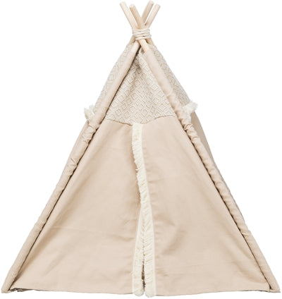 Trixie kattekurv tipi boho beige