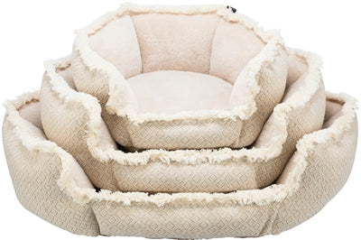 Trixie hundeseng boho kantet beige