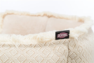 Trixie hundeseng boho kantet beige