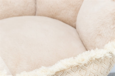 Trixie hundeseng boho kantet beige