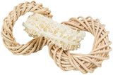 Trixie loofah ring med rattan og majs blad ring naturlig